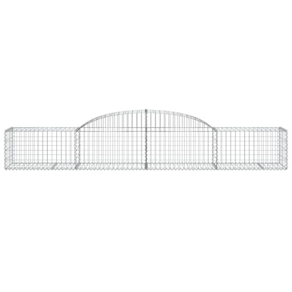 buede gabionkurve 17 stk. 300x50x40/60 cm galvaniseret jern