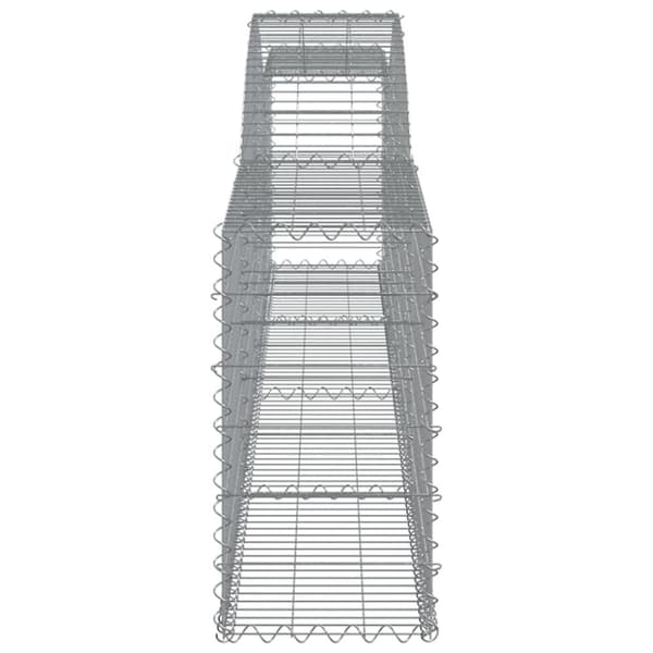 buede gabionkurve 15 stk. 400x30x60/80 cm galvaniseret jern