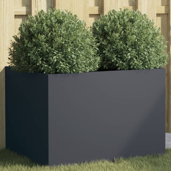 plantekasse 62x47x46 cm koldvalset stål antracitgrå