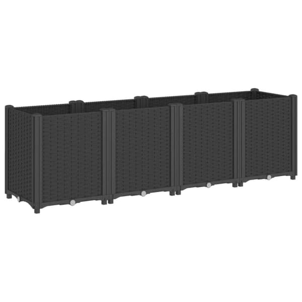plantekasse 160x40x53 cm PP sort