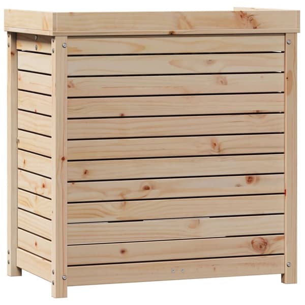 plantebord med hylder 82,5x50x86,5 cm massivt fyrretræ