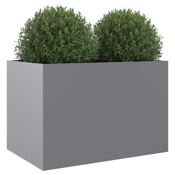 plantekasse 62x47x46 cm galvaniseret stål sølvfarvet