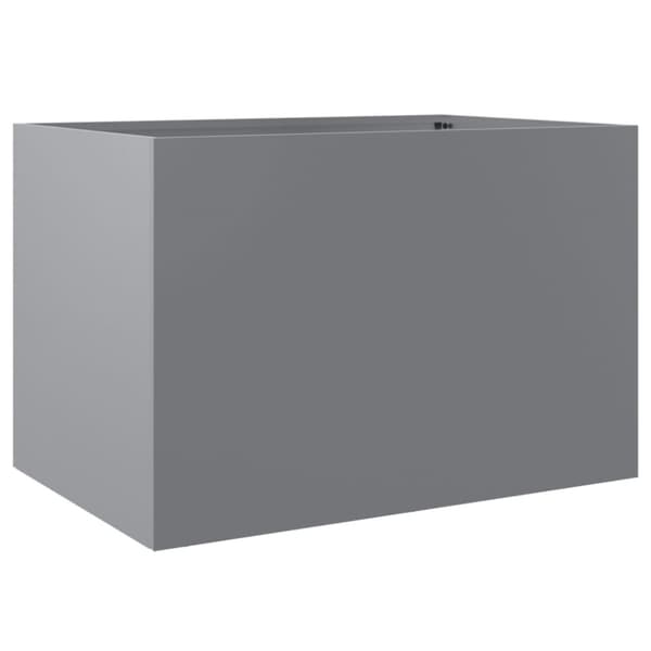 plantekasse 62x47x46 cm galvaniseret stål sølvfarvet