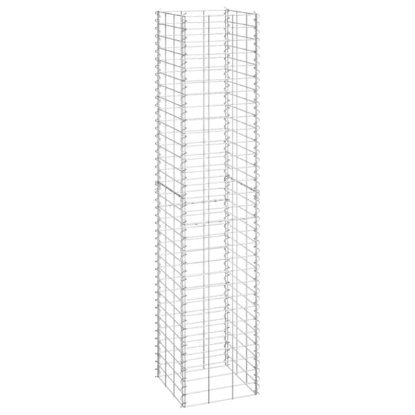 gabion-højbede 3 stk. 30x30x150 cm jern