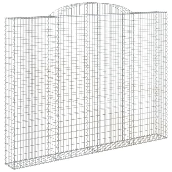 Kaareva kivikori 300x30x220/240 cm galvanoitu rauta