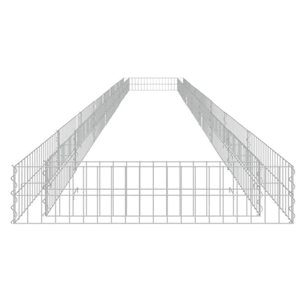 gabion-højbed 800x100x20 cm galvaniseret stål