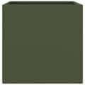 Pikkukuva 6 / 10: Kukkalaatikot 2 kpl oliivi 49x47x46 cm kylmävalssattu teräs