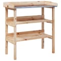 Miniatyrbillede 2 af 9: plantebord med hylder 78x38x82,5 cm massivt grantræ