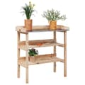 Miniatyrbillede 1 af 9: plantebord med hylder 78x38x82,5 cm massivt grantræ