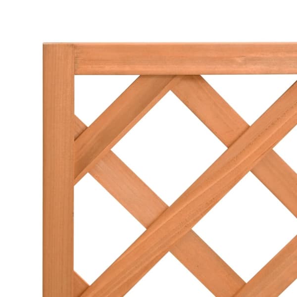 plantekasse med espalier massivt grantræ brun
