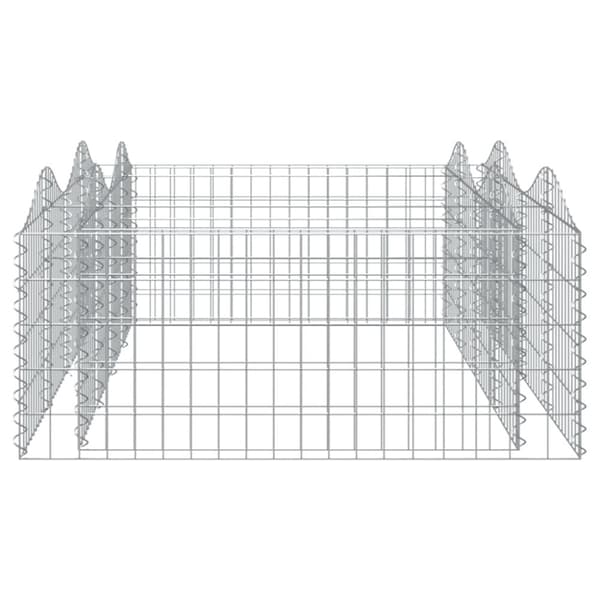 buet gabion-højbed 200x100x50 cm galvaniseret jern