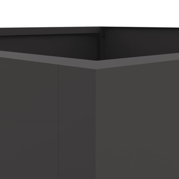 Odlingslåda svart 52x48x75 cm kallvalsat stål