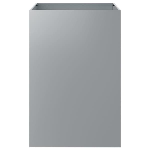 plantekasse 52x48x75 cm galvaniseret stål sølvfarvet