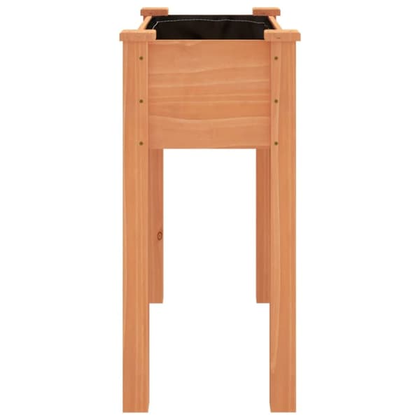 plantekasse med foring 71x37x76 cm massivt fyrretræ brun