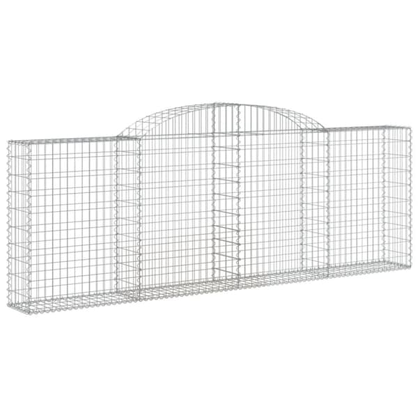 buede gabionkurve 17 stk. 300x30x100/120 cm galvaniseret jern