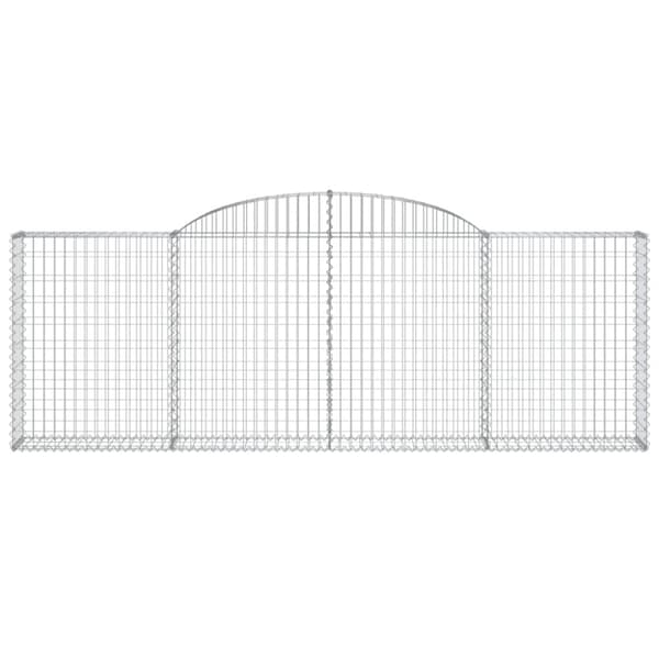 buede gabionkurve 17 stk. 300x30x100/120 cm galvaniseret jern