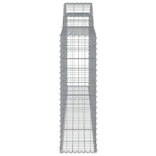 buede gabionkurve 17 stk. 300x30x100/120 cm galvaniseret jern
