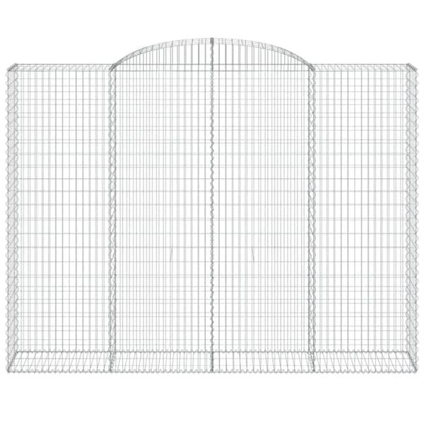 buede gabionkurve 5 stk. 300x50x220/240 cm galvaniseret jern