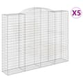 Miniatyrbillede 2 af 6: buede gabionkurve 5 stk. 300x50x220/240 cm galvaniseret jern