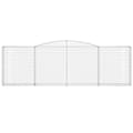 Miniatyrbillede 4 af 6: buede gabionkurve 7 stk. 400x30x120/140 cm galvaniseret jern