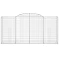 Miniatyrbillede 4 af 6: buede gabionkurve 15 stk. 300x50x140/160 cm galvaniseret jern