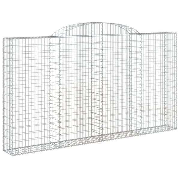 Kaarevat kivikorit 3 kpl 300x30x160/180 cm galvanoitu rauta