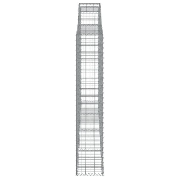 Kaarevat kivikorit 3 kpl 300x30x160/180 cm galvanoitu rauta