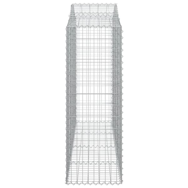 buede gabionkurve 20 stk. 200x50x140/160 cm galvaniseret jern