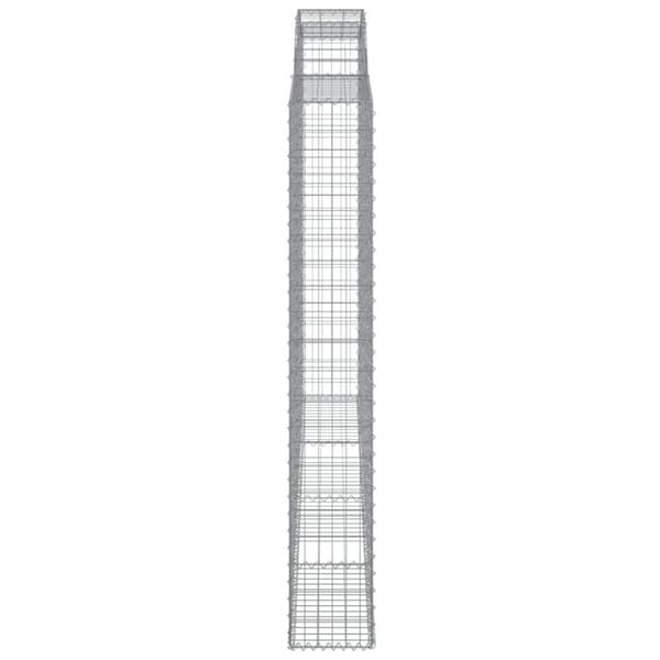 buet gabionkurv 300x30x200/220 cm galvaniseret jern