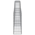 Miniatyrbillede 5 af 6: buede gabionkurve 15 stk. 400x30x80/100 cm galvaniseret jern