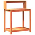 Miniatyrbillede 2 af 10: plantebord med hylder 82,5x50x109,5 cm massivt fyrretræ brun