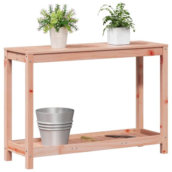 plantebord med hylde 108x35x75 cm massivt douglasgran