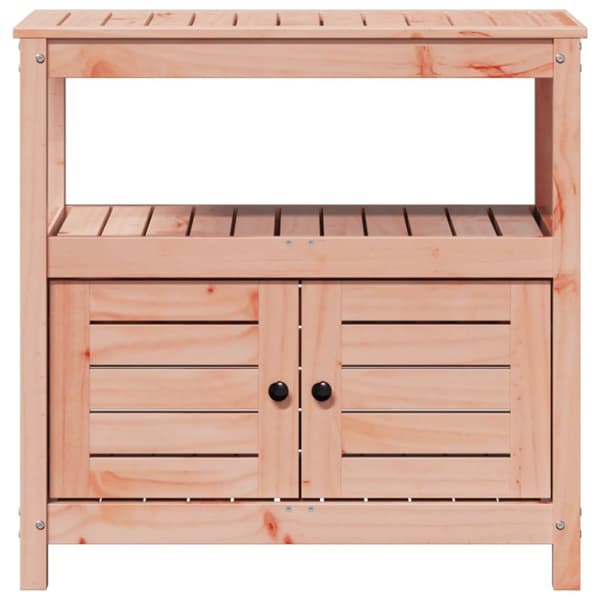 plantebord med hylder 82,5x45x81 cm massivt douglasgran