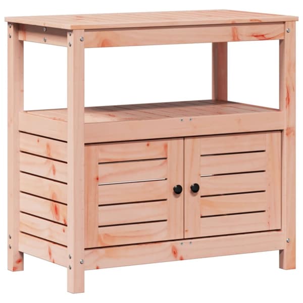 plantebord med hylder 82,5x45x81 cm massivt douglasgran