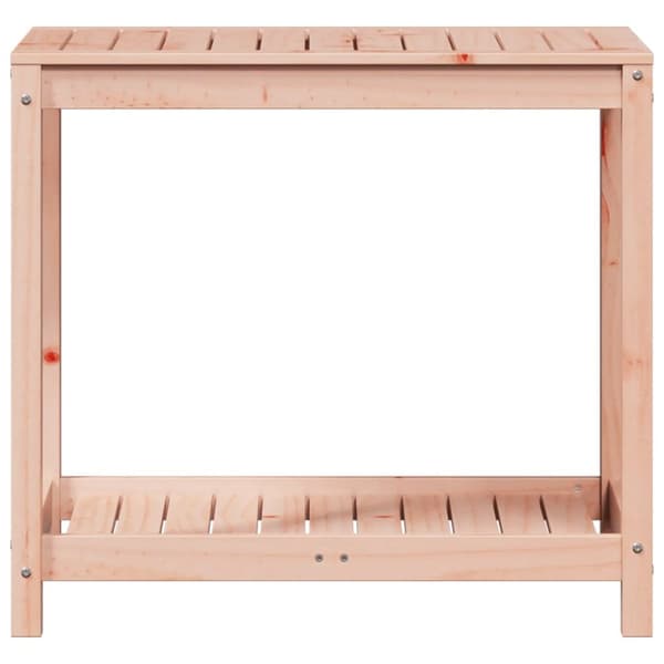 plantebord med hylde 82,5x50x75 cm massivt douglasgran