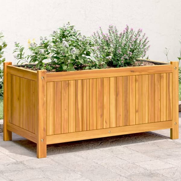 plantekasse med for 80x42x40 cm massivt akacietræ