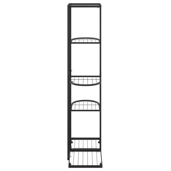 vidaXL 5-kerroksinen kukkateline 43x22x98 cm musta metalli -  Kukkatelineet