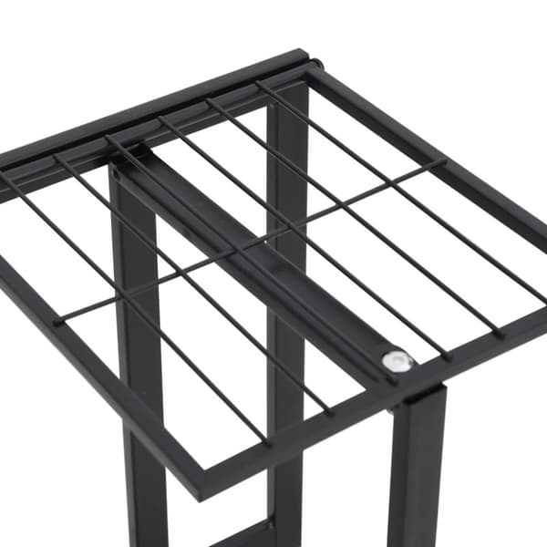 vidaXL 5-kerroksinen kukkateline 43x22x98 cm musta metalli -  Kukkatelineet