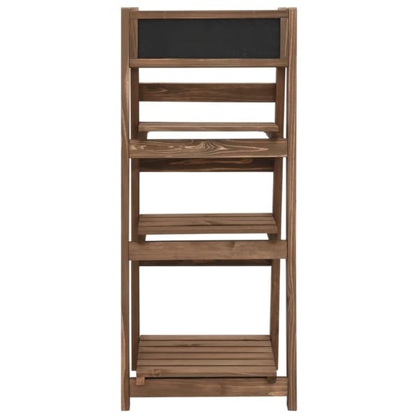 vidaXL plantestativ i 3 niveauer med tavle 40x30x90 cm fyrretræ -  Planteborde