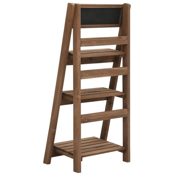 vidaXL plantestativ i 3 niveauer med tavle 40x30x90 cm fyrretræ -  Planteborde