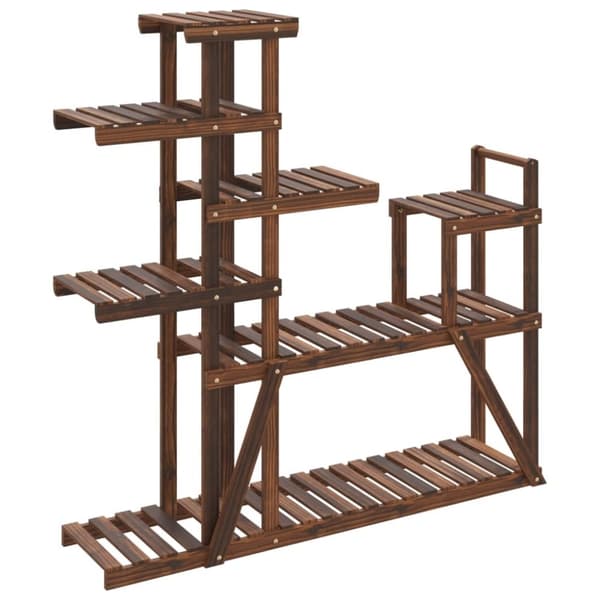 vidaXL Växtställ 110x25x111 cm massivt granträ -  Växtställ
