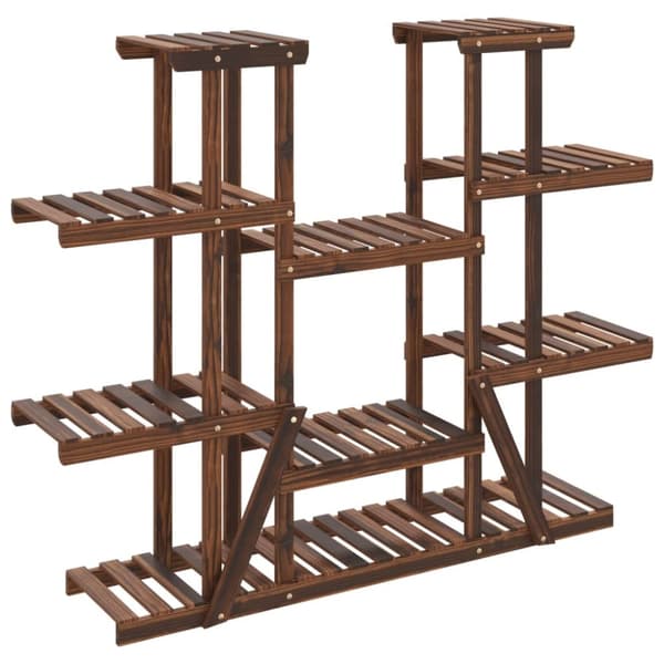 vidaXL blomsterstativ 110x25x110,5 cm massivt fyrretræ -  Planteborde