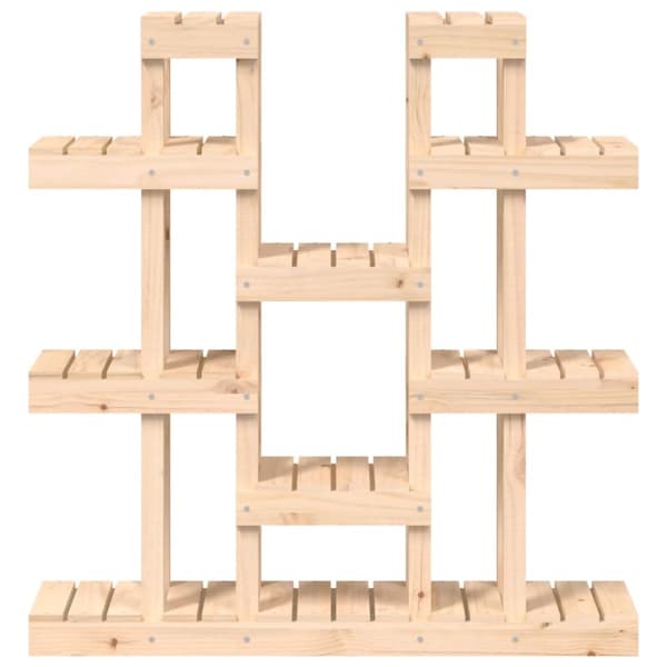 vidaXL Växtställ 104,5x25x109,5 cm massiv furu -  Växtställ