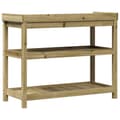 Pikkukuva 8 / 11: vidaXL Ruukutuspöytä hyllyillä 108x45x86,5 cm kyllästetty mänty -  Kukkatelineet