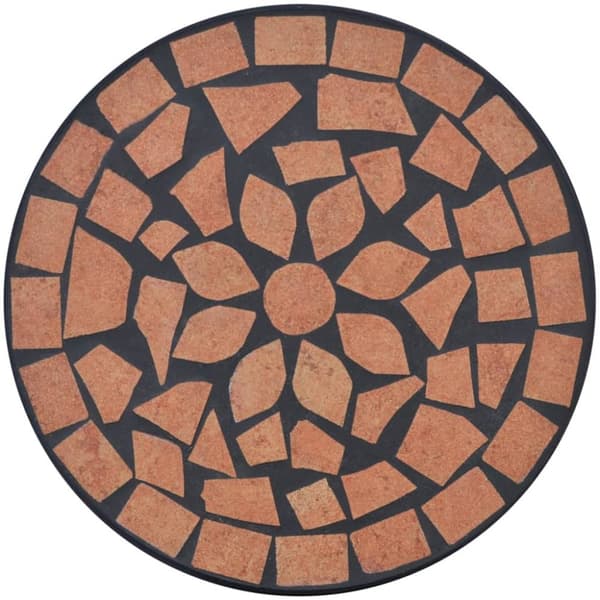 Sidobord med mosaik terrakotta -  Växtställ
