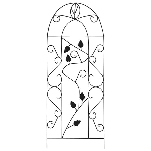 The Living Store plantestativer 3 stk. 40x100 cm jern sort -  Planteborde