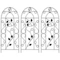Miniatyrbillede 2 af 6: The Living Store plantestativer 3 stk. 40x100 cm jern sort -  Planteborde