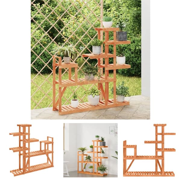 The Living Store Kukkateline 110x25x111 cm täysi kuusi -  Kukkatelineet