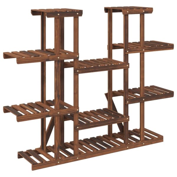 The Living Store Kukkateline 110x25x110,5 cm täysi kuusi -  Kukkatelineet