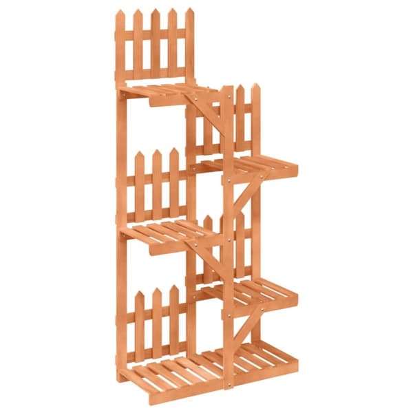 The Living Store blomsterstativ 60x25x130 cm massivt fyrretræ -  Planteborde